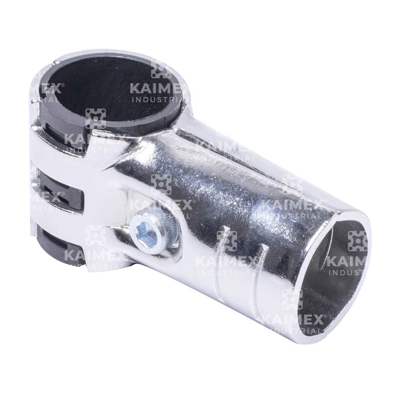 Union t tipo bisagra cromada