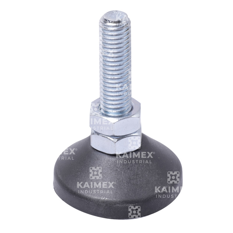 Pata niveladora plastica 12mmx50mm c/base goma