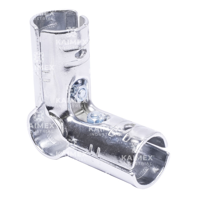 Union en 90 grados cromado